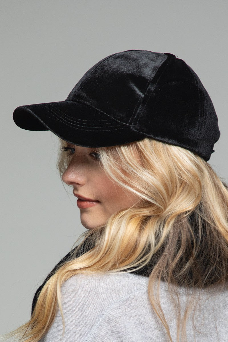 Casual Velvet Baseball Cap