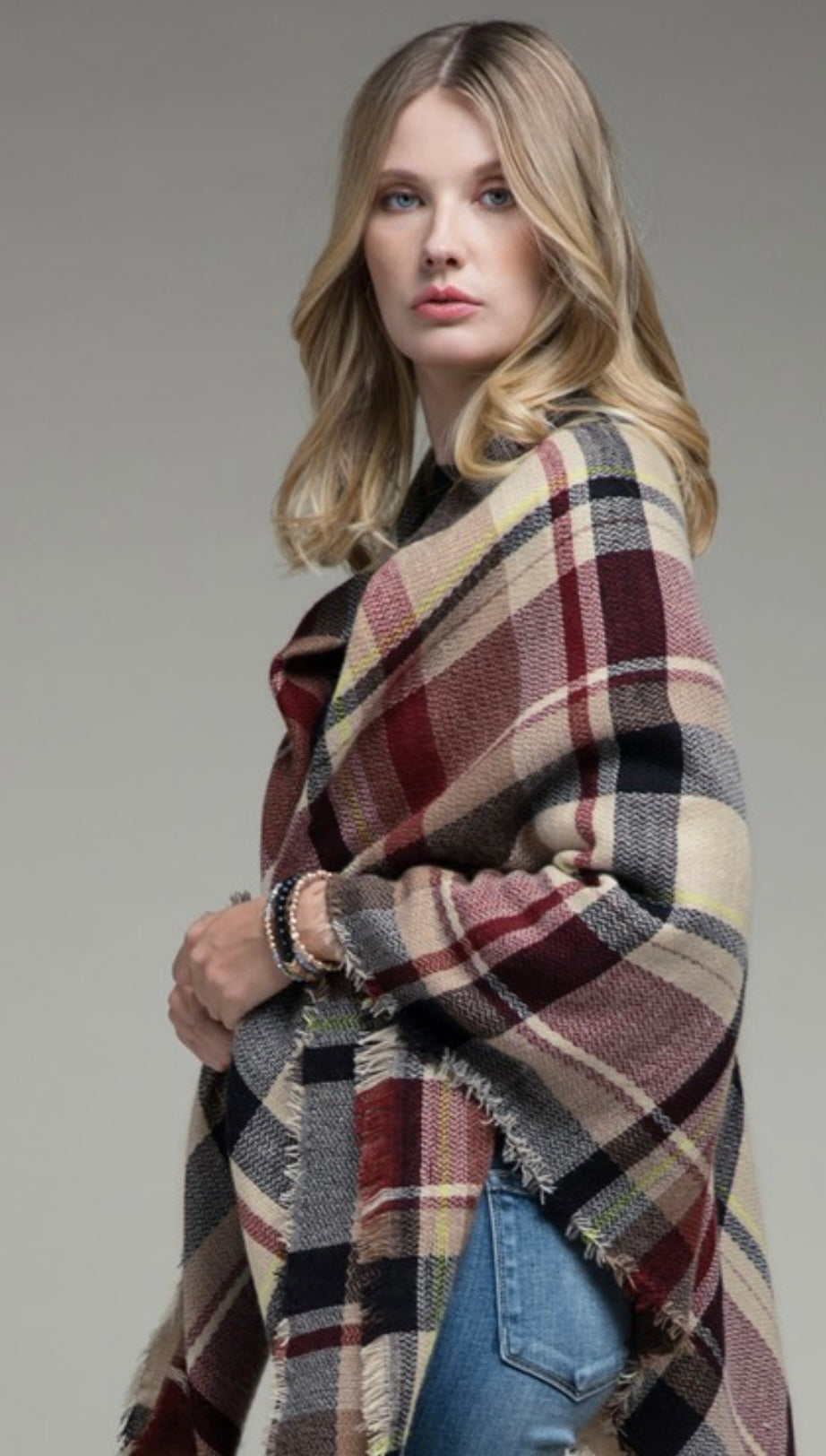 Plaid Blanket Scarf