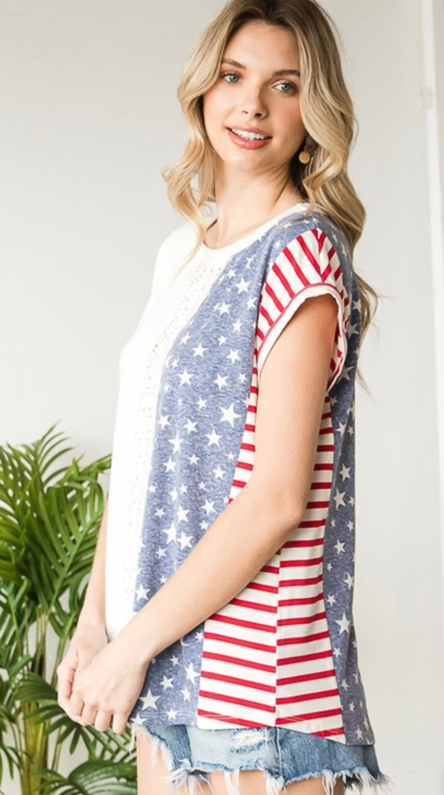 Stars and Strips Knit Top